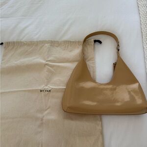 BY FAR Patent Leather Shoulder Bag